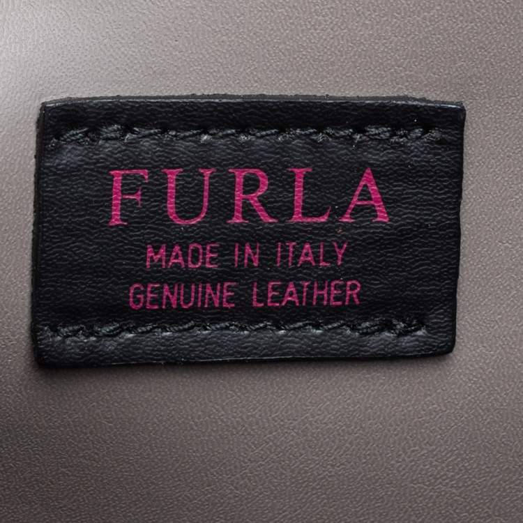 Pre Owned Furla Grey Leather Mira Shoulder Bag