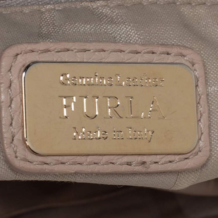 Pre Owned Furla Multicolor Leather Flap Top Handle Bag