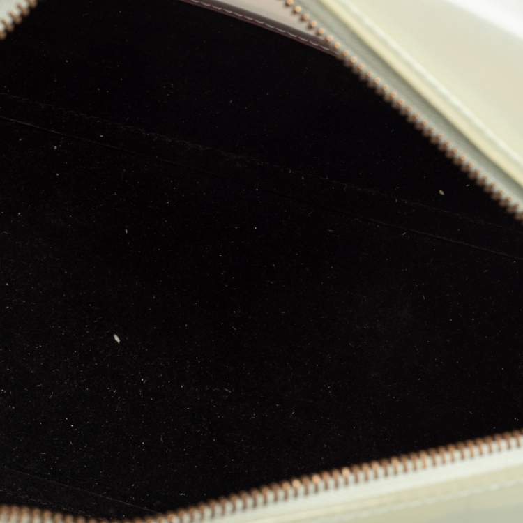 Pre Owned Furla Grey/Black Rubber and Python Embossed Leather Medium Candy Satchel