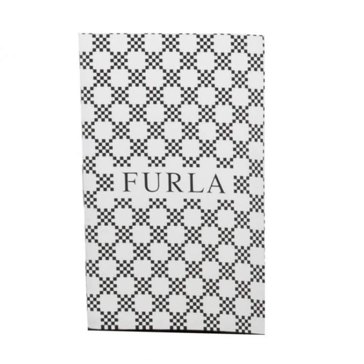 Pre Owned Furla Blue Leather Allegra Flap Clutch