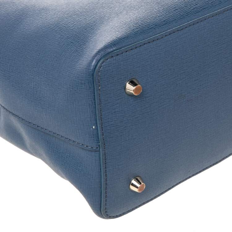 مملوكة مسبقًا Furla Blue Leather Tessa Tote