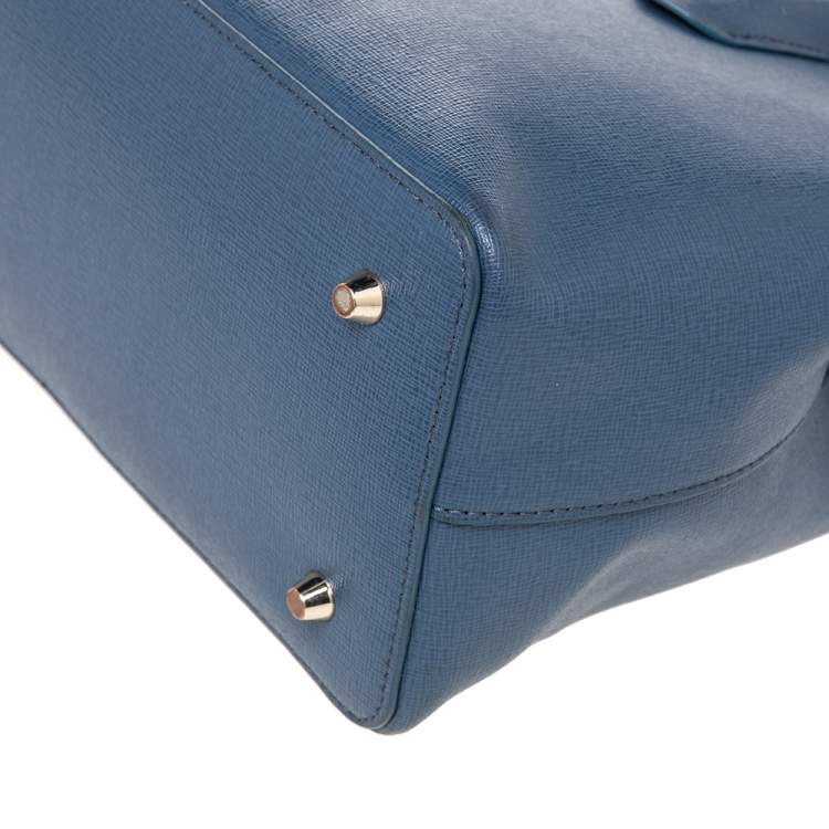 مملوكة مسبقًا Furla Blue Leather Tessa Tote