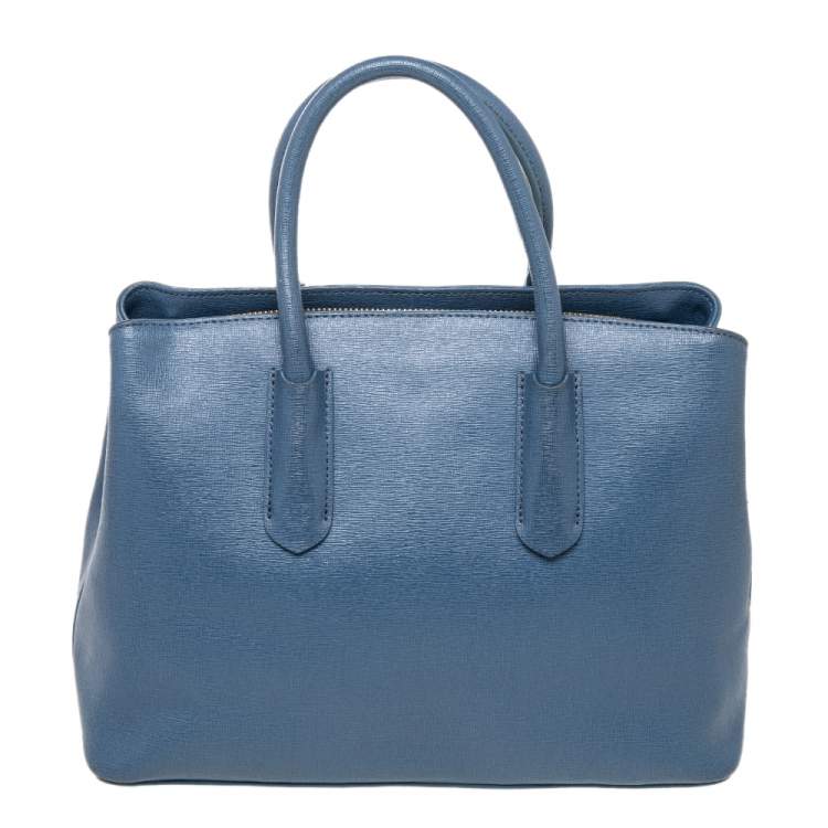 مملوكة مسبقًا Furla Blue Leather Tessa Tote