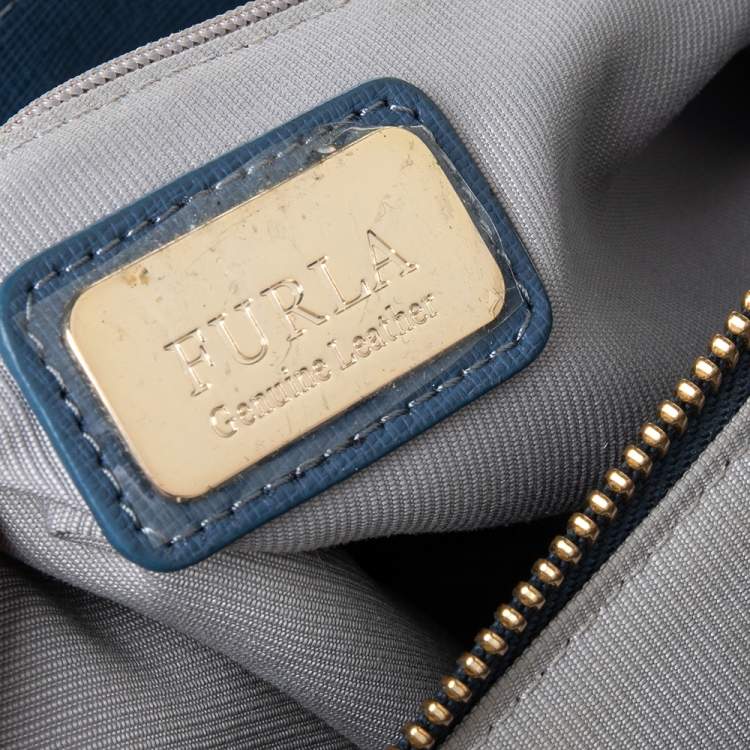 مملوكة مسبقًا Furla Blue Leather Tessa Tote