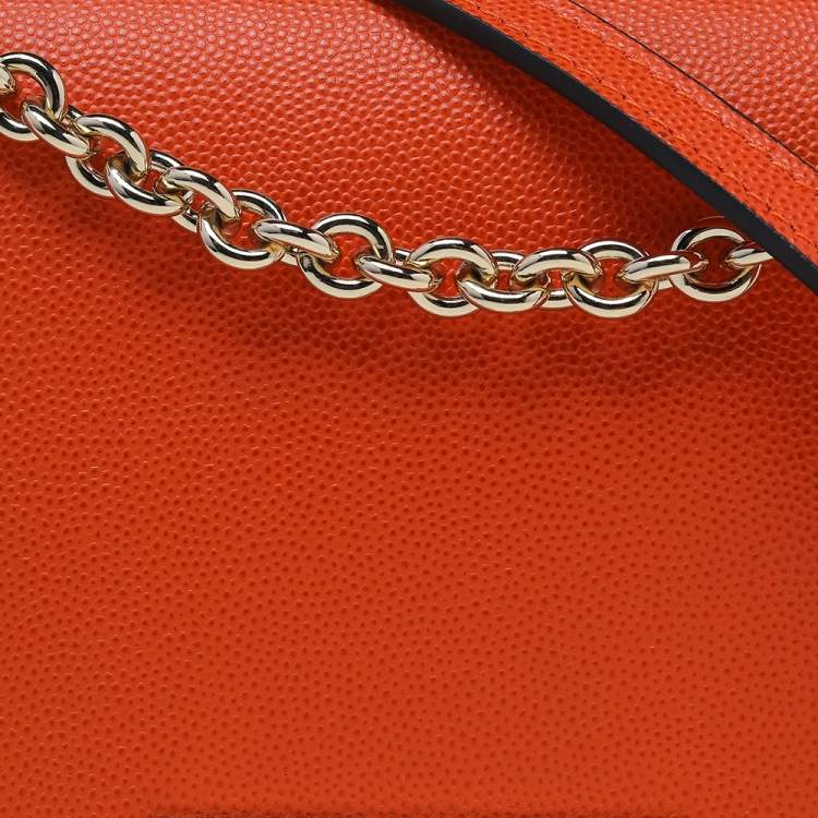 مملوكة مسبقًا Furla Orange Leather Mimi Shoulder Bag