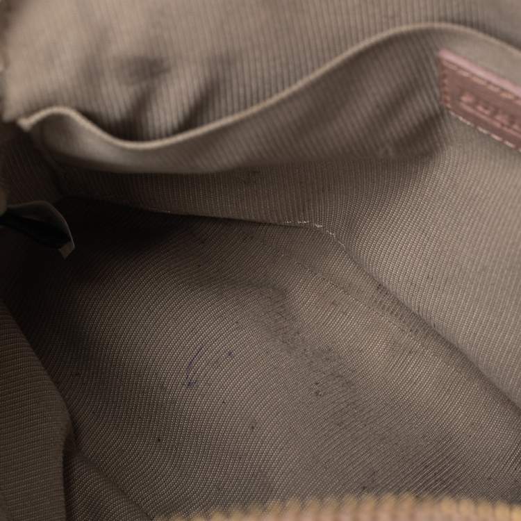 Pre Owned Furla Pink Leather Milky Crossbody Bag