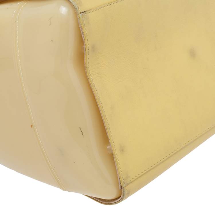 مملوكة مسبقًا Furla Yellow Rubber and Leather Candy Bag 