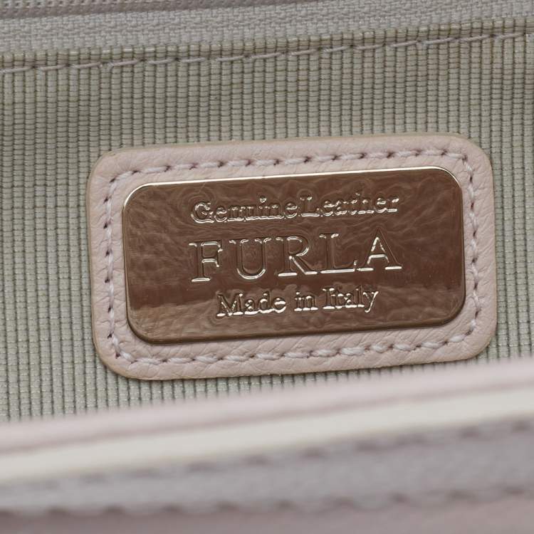 مملوكة مسبقًا Furla Light Pink Leather Medium College Tote