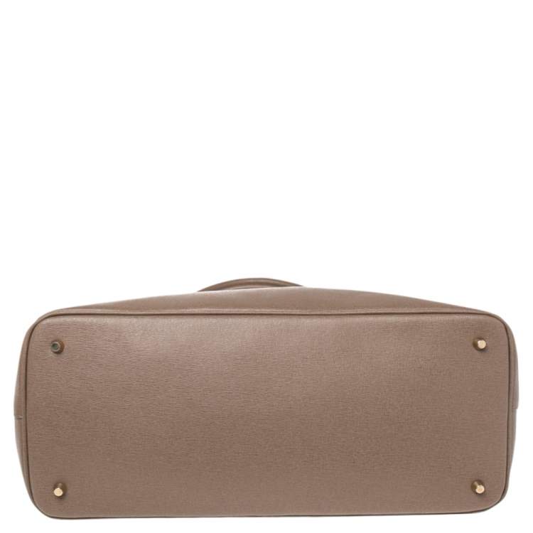 Pre Owned Furla Brown Leather Linda Tote