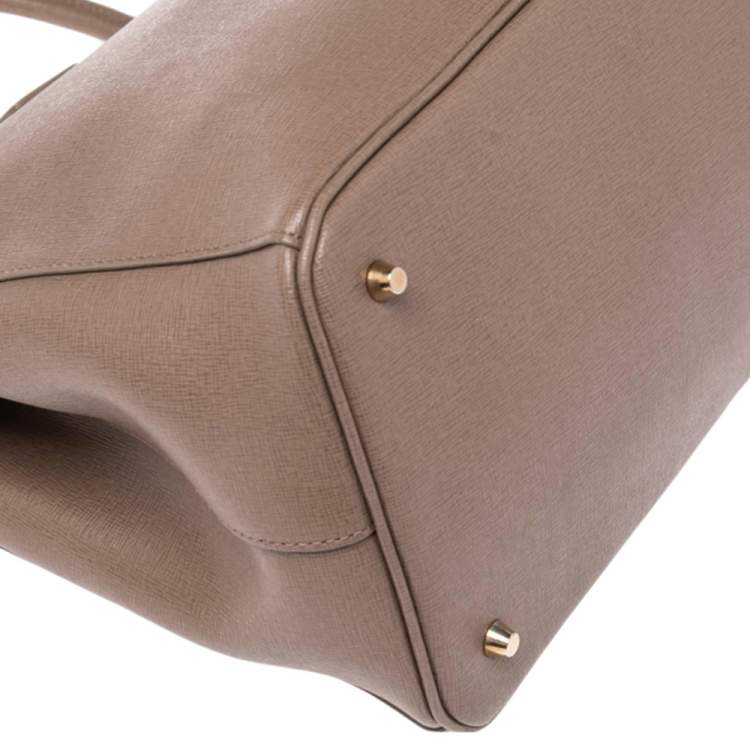 Pre Owned Furla Brown Leather Linda Tote