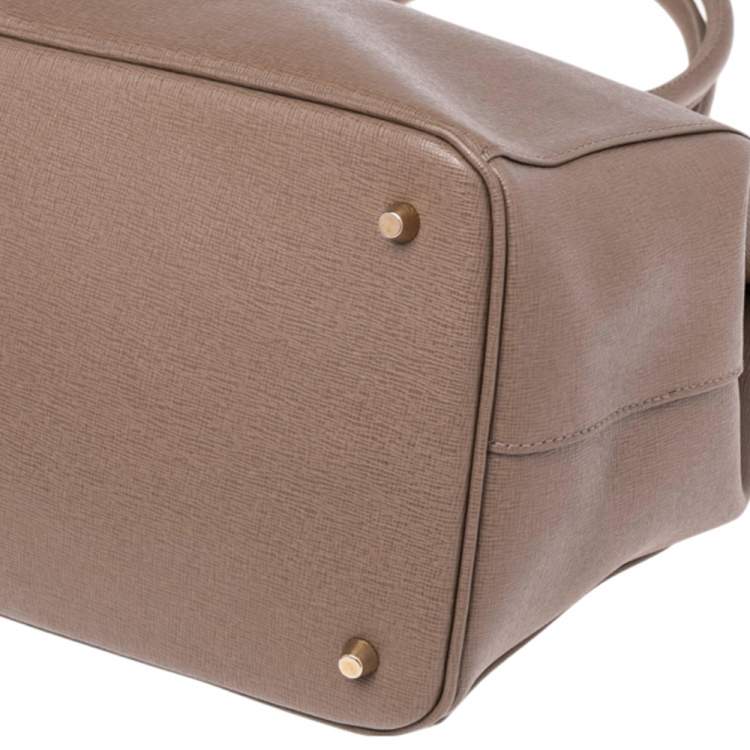 Pre Owned Furla Brown Leather Linda Tote