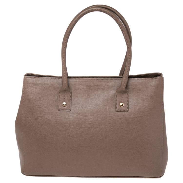Pre Owned Furla Brown Leather Linda Tote