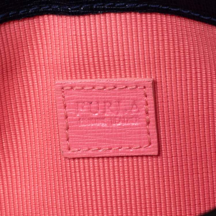 Pre Owned Furla Multicolor Leather Eden Wristlet Clutch
