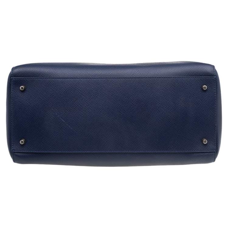 مملوكة مسبقًا Furla Blue Leather Boston Bag