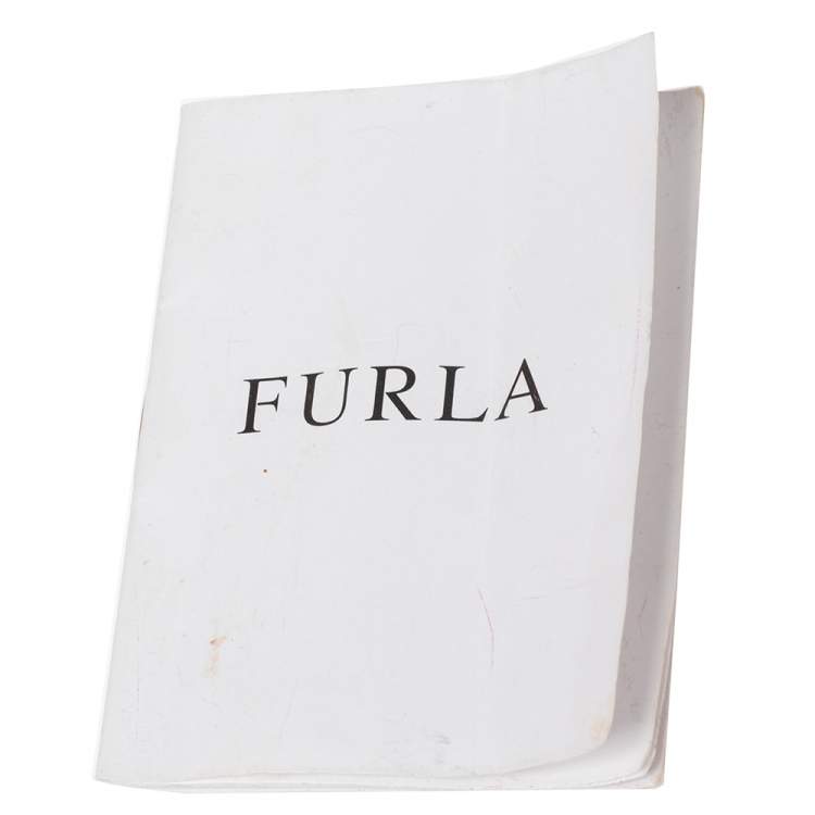 Pre Owned Furla Brown Perforated Leather Tote