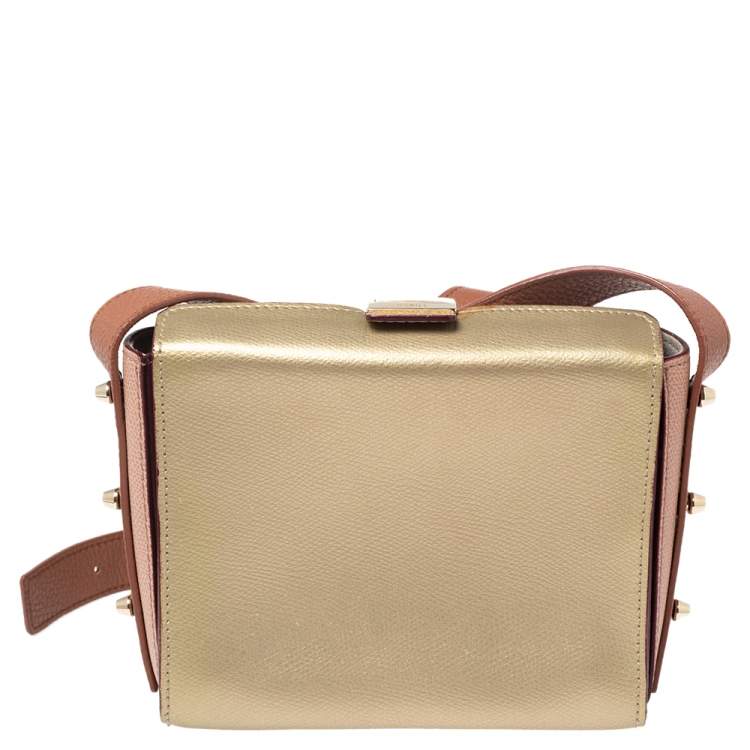 مملوكة مسبقًا  Furla Tri Color Leather Electra Ares Crossbody Bag