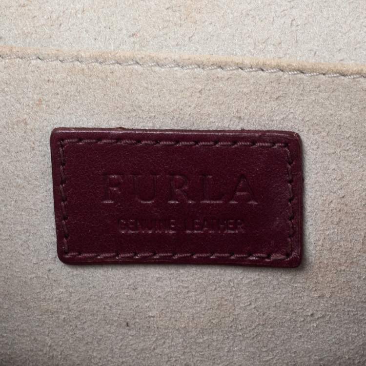 مملوكة مسبقًا  Furla Tri Color Leather Electra Ares Crossbody Bag