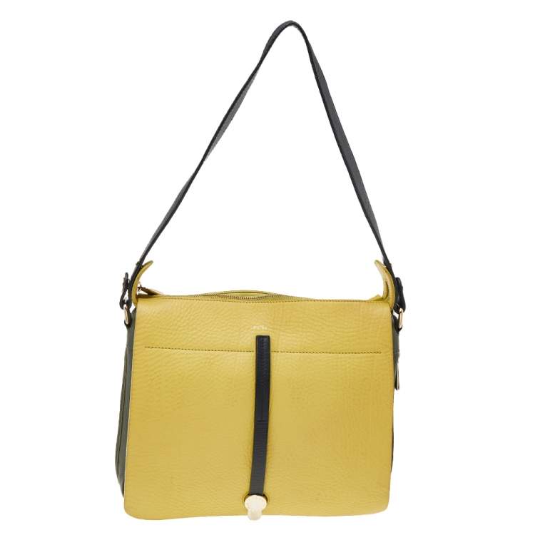 Pre Owned Furla Multicolor Leather Shoulder Bag