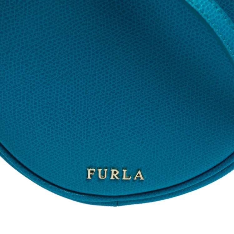 مملوكة مسبقًا Furla Blue Leather Yoyo Crossbody Bag