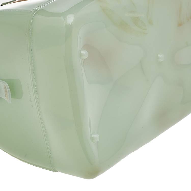 Pre Owned Furla Mint Green PVC Candy Satchel