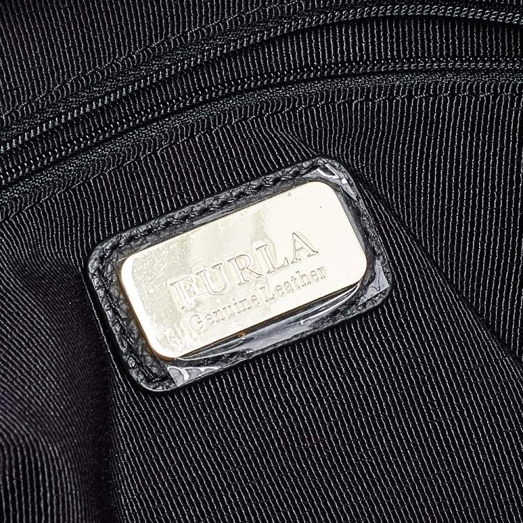 مملوكة مسبقًا Furla Black Leather Large Giada Satchel