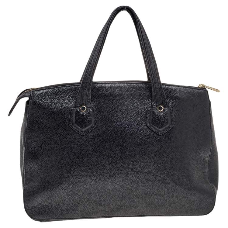 مملوكة مسبقًا Furla Black Leather Large Giada Satchel