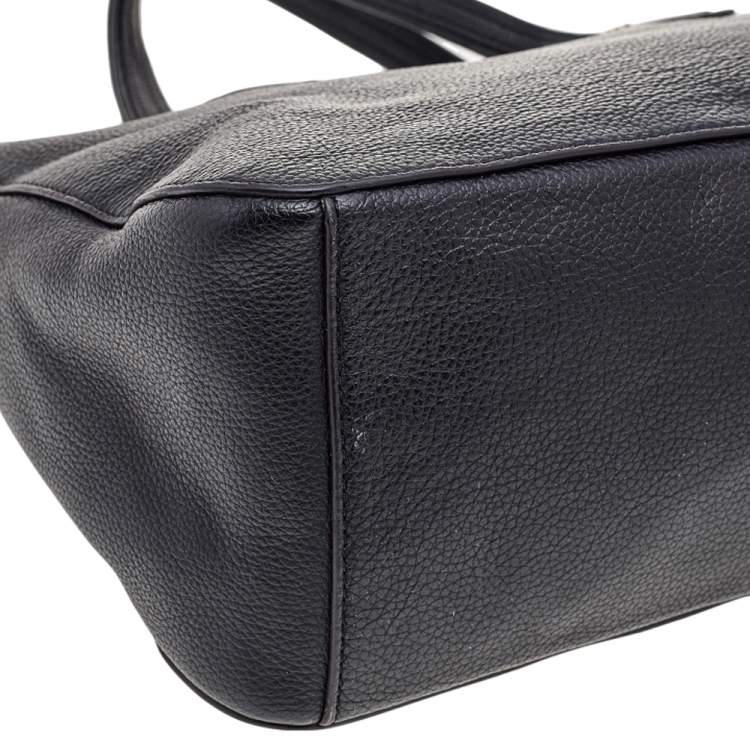 مملوكة مسبقًا Furla Black Leather Large Giada Satchel
