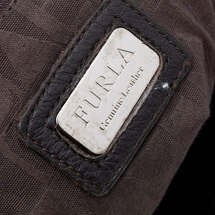 مملوكة مسبقًا Furla Dark Brown Leather Elisabeth Hobo