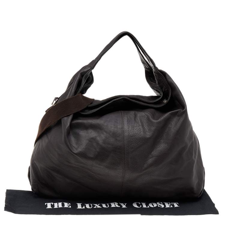 مملوكة مسبقًا Furla Dark Brown Leather Elisabeth Hobo