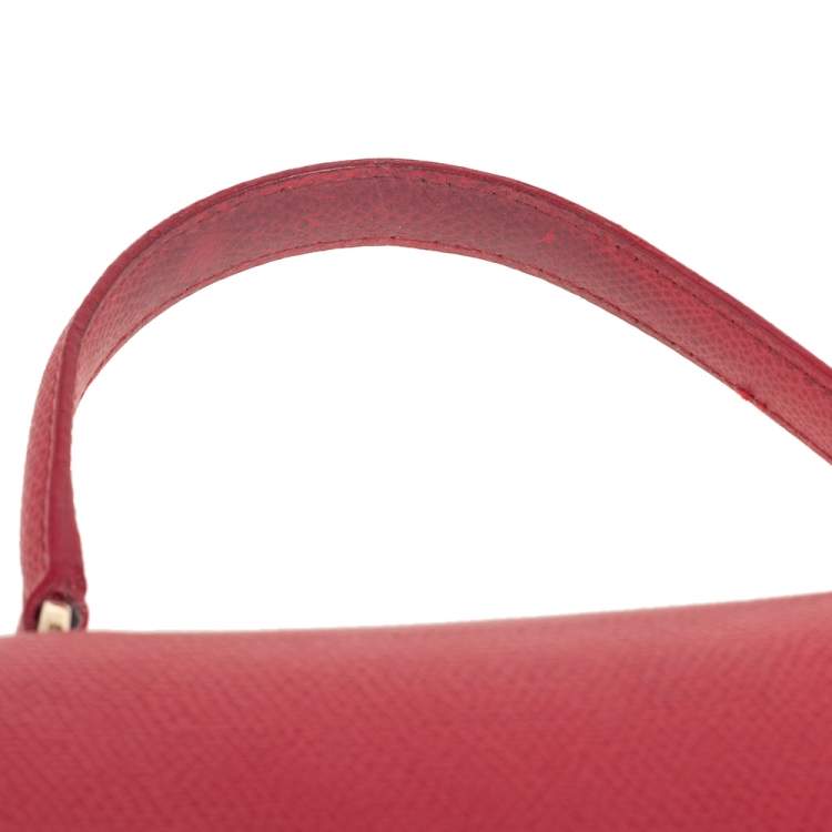 Pre Owned Furla Red Leather Metropolis Top Handle Bag