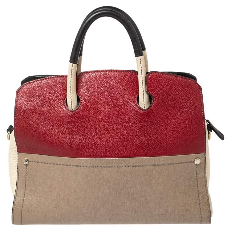مملوكة مسبقًا Furla Multicolor Leather Polaris Dome Satchel