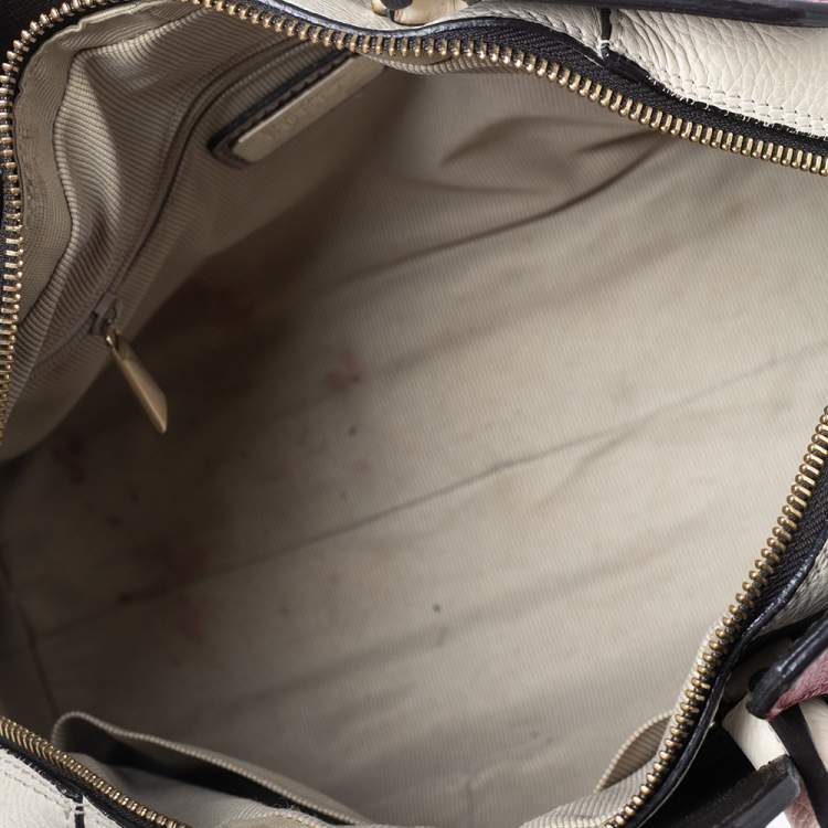 مملوكة مسبقًا Furla Multicolor Leather Polaris Dome Satchel
