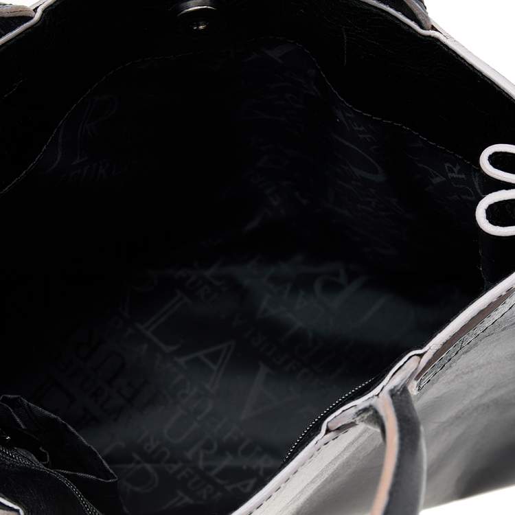 Pre Owned Furla Black Leather Greta Tote
