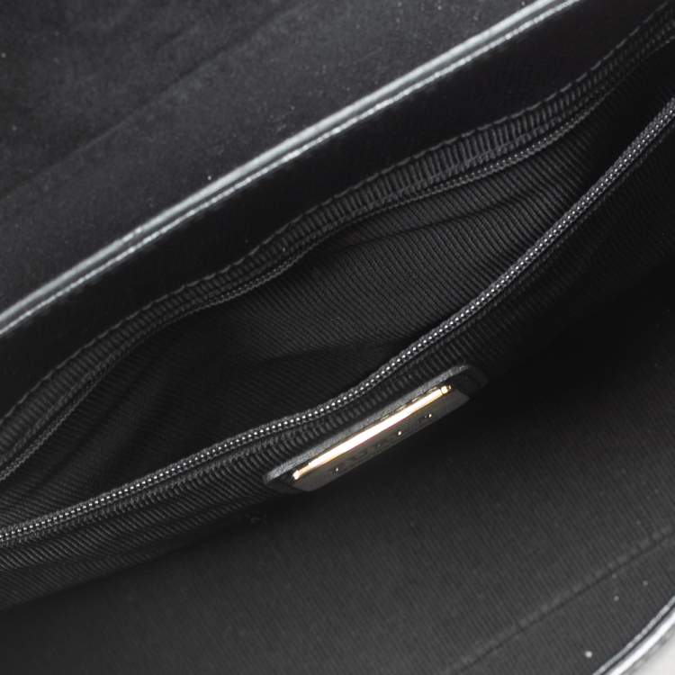 Pre Owned Furla Black Leather Metropolis Tote