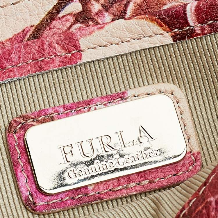 مملوكة مسبقًا Furla Rose Pink Leather Mini Metropolis Chain Shoulder Bag