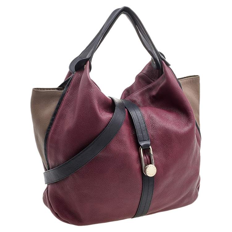 Pre Owned Furla Multicolor Leather Hobo