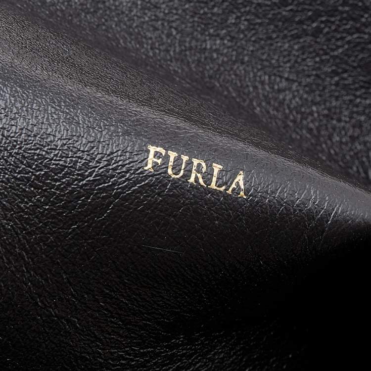 Pre Owned Furla Tri Color Leather Shopper Tote