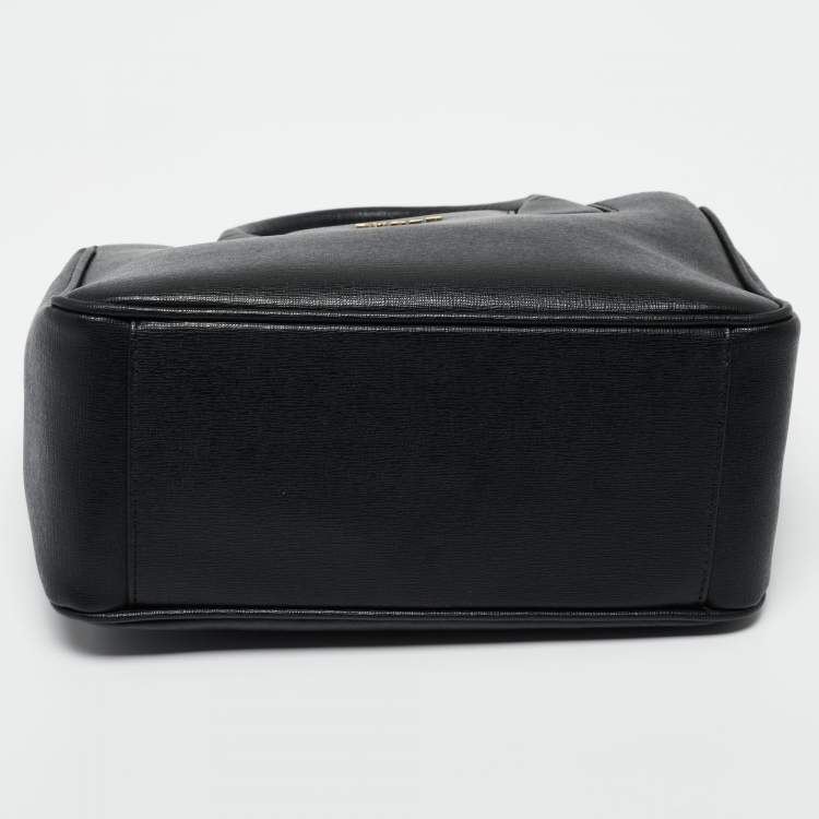 Pre Owned Furla Black Leather Small Capriccio Tote