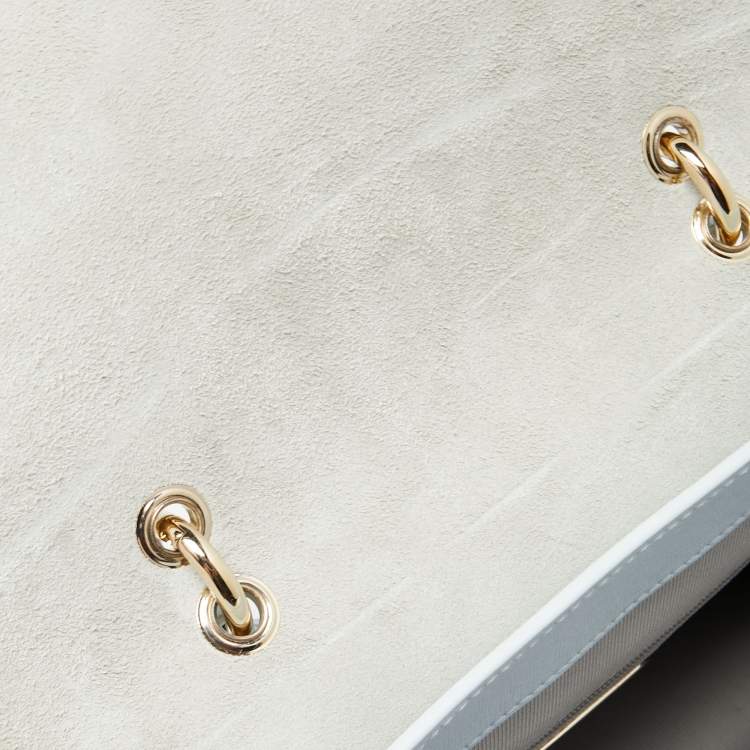 Pre Owned Furla Sky Blue Leather Bella Top Handle Bag