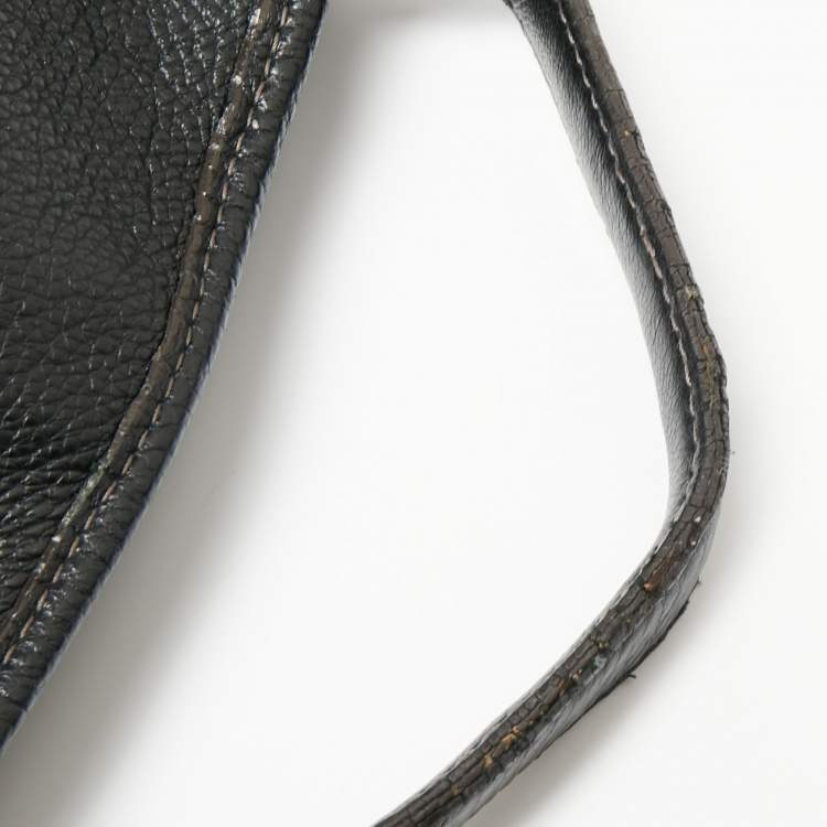 Pre Owned Furla Black Leather Tote