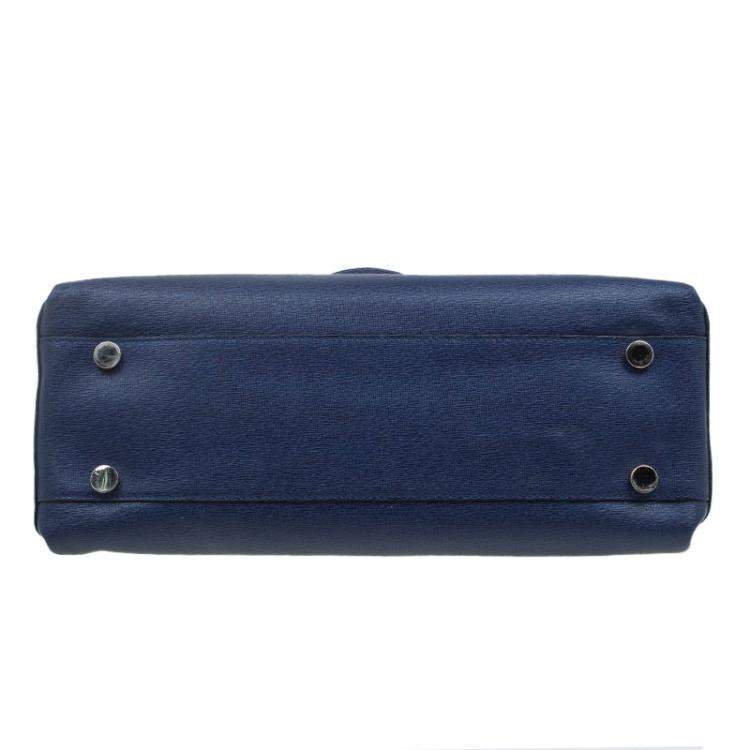Pre Owned Furla Tri Color Leather Patty Tote