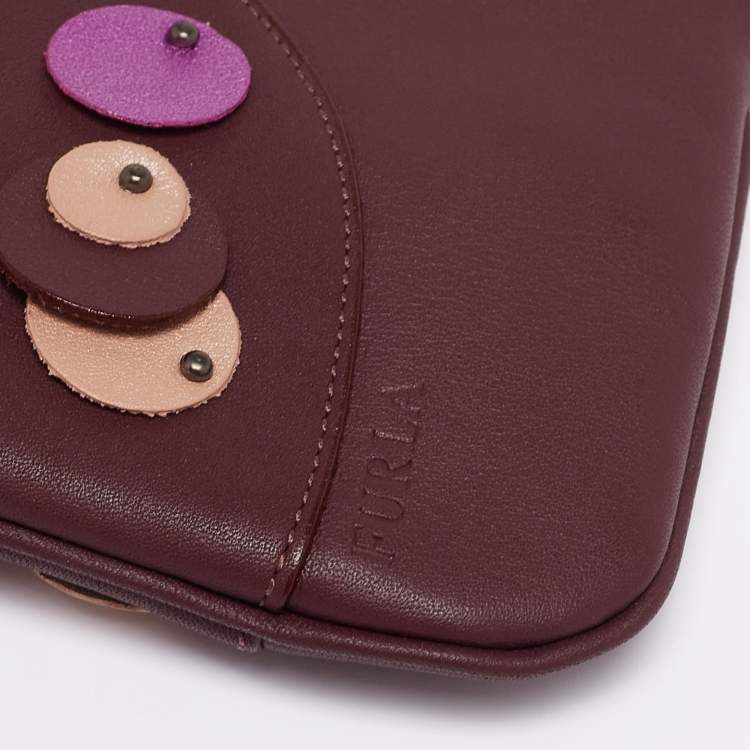 Pre Owned Furla Multicolor Leather Pochette