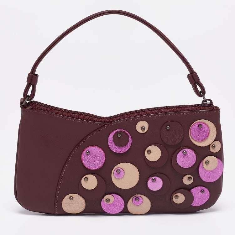 Pre Owned Furla Multicolor Leather Pochette