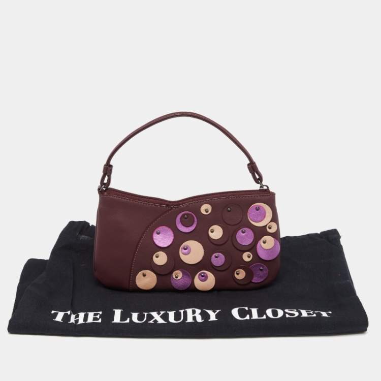 Pre Owned Furla Multicolor Leather Pochette