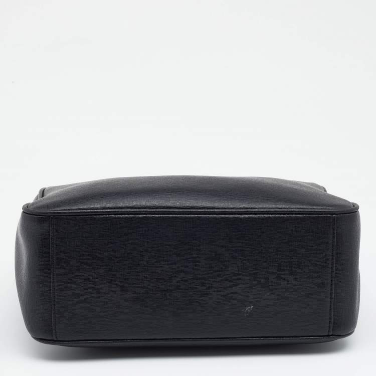 Pre Owned Furla Black Leather Capriccio Tote