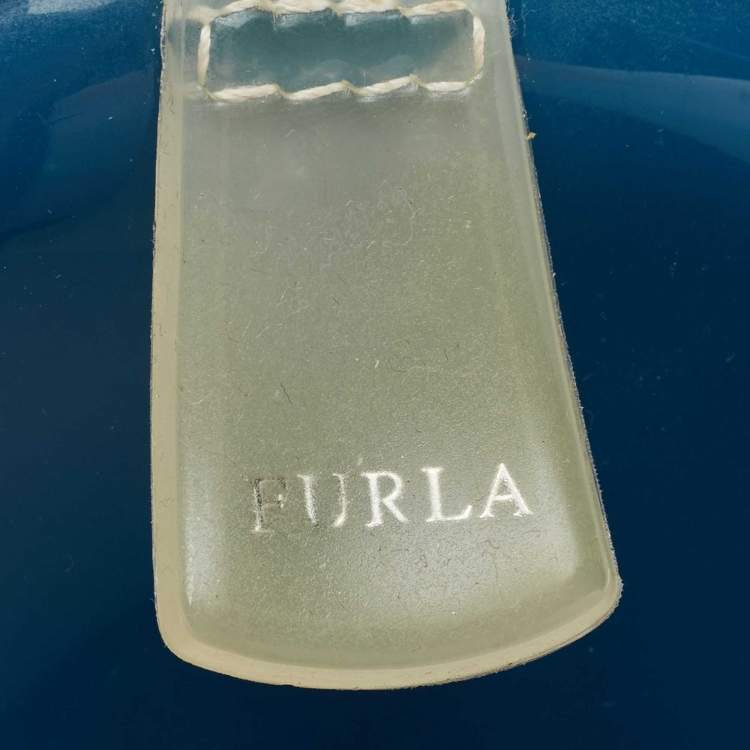 Pre Owned Furla Tri Color Rubber Medium Candy Satchel