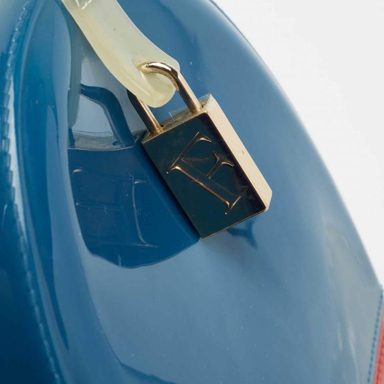 Pre Owned Furla Tri Color Rubber Medium Candy Satchel