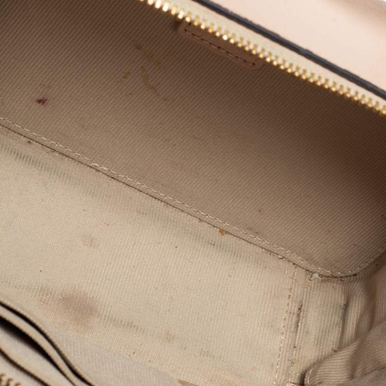 Pre Owned Furla Beige Leather Babylon Crossbody Bag