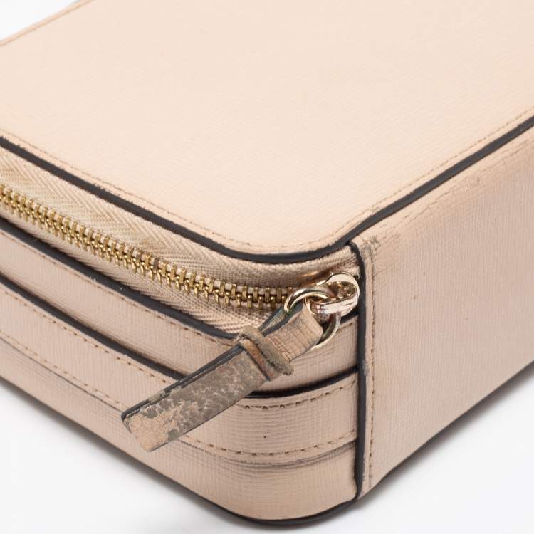 Pre Owned Furla Beige Leather Babylon Crossbody Bag