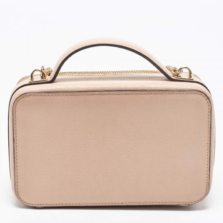 Pre Owned Furla Beige Leather Babylon Crossbody Bag